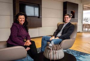 Prof. Castellani und Mag. Anita Frauwallner im Gespräch