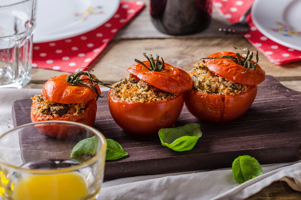 Gefüllte Tomaten mit Quinoa