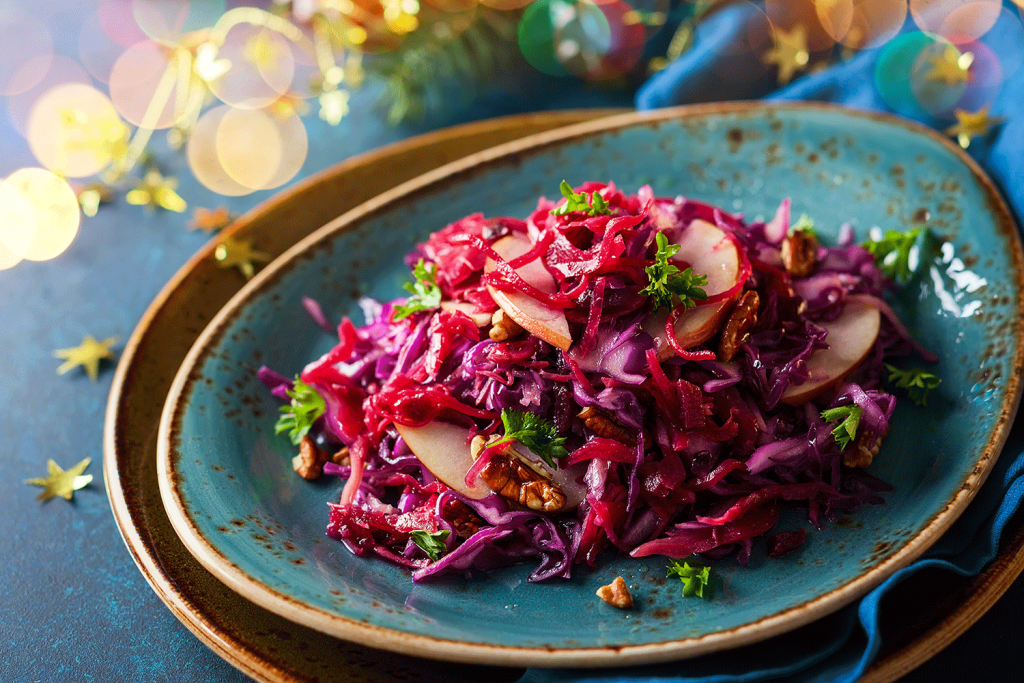 Rotkraut-Feigen-Salat