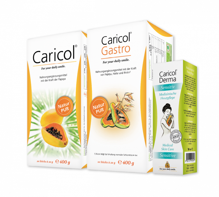 Caricol®, Caricol®-Gastro und Caricol®-Derma Sensitiv