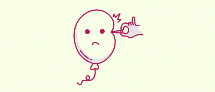 Blähbauch ohne Blähungen: Luftballon der zerplatzt