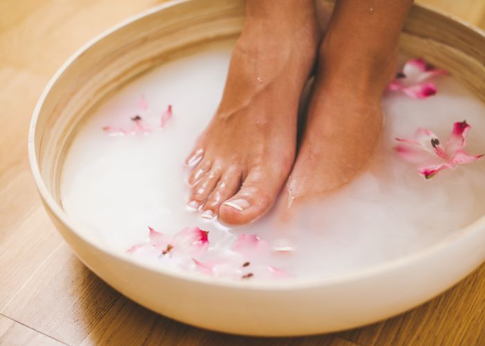 Probiotisches Fußbad gegen Fußgeruch