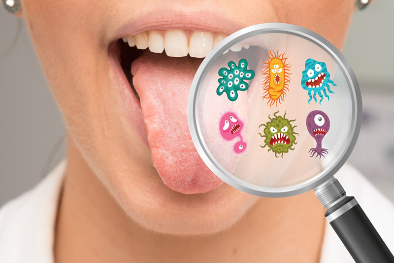 Starkes Immunsystem beginnt im Mund: hier wohnen viele nützliche Keime, die unerwünschte Bakterien abhalten können