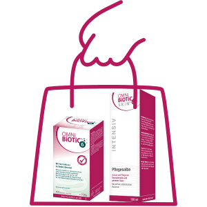 Profitieren Sie jetzt von unserem Click & Collect Service und reservieren Sie OMNi-BiOTiC® 6 sowie OMNi-BiOTiC SKiN® Intensiv-Pflegesalbe in Ihrer Apotheke