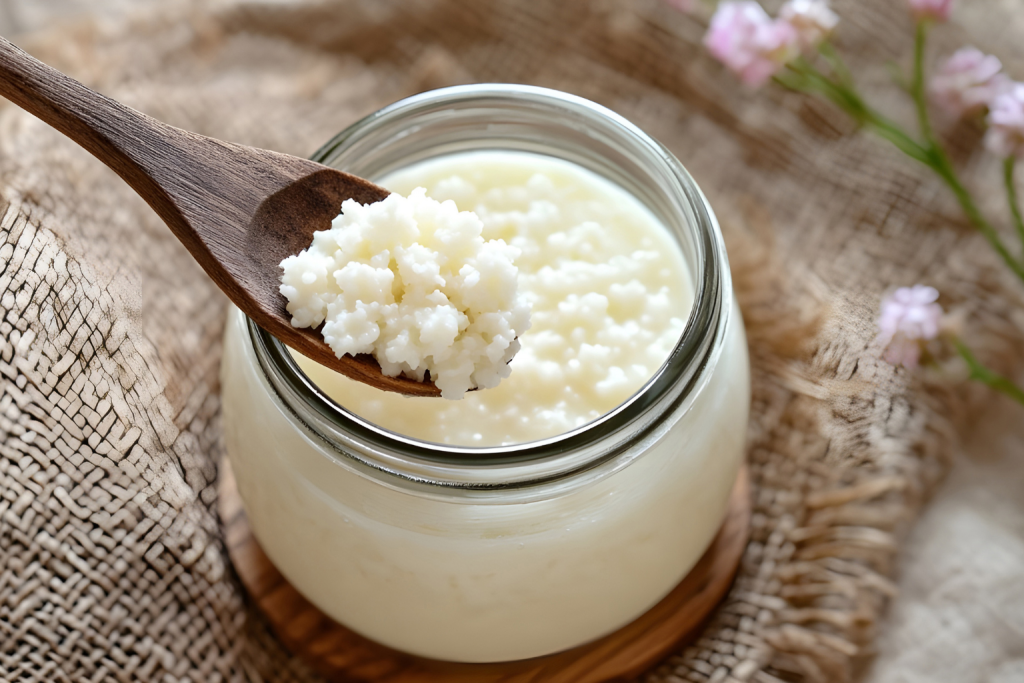 alimentos probioticos como el kefir para apoyar la microbiota intestinal