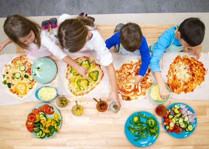 kinder belegen pizza